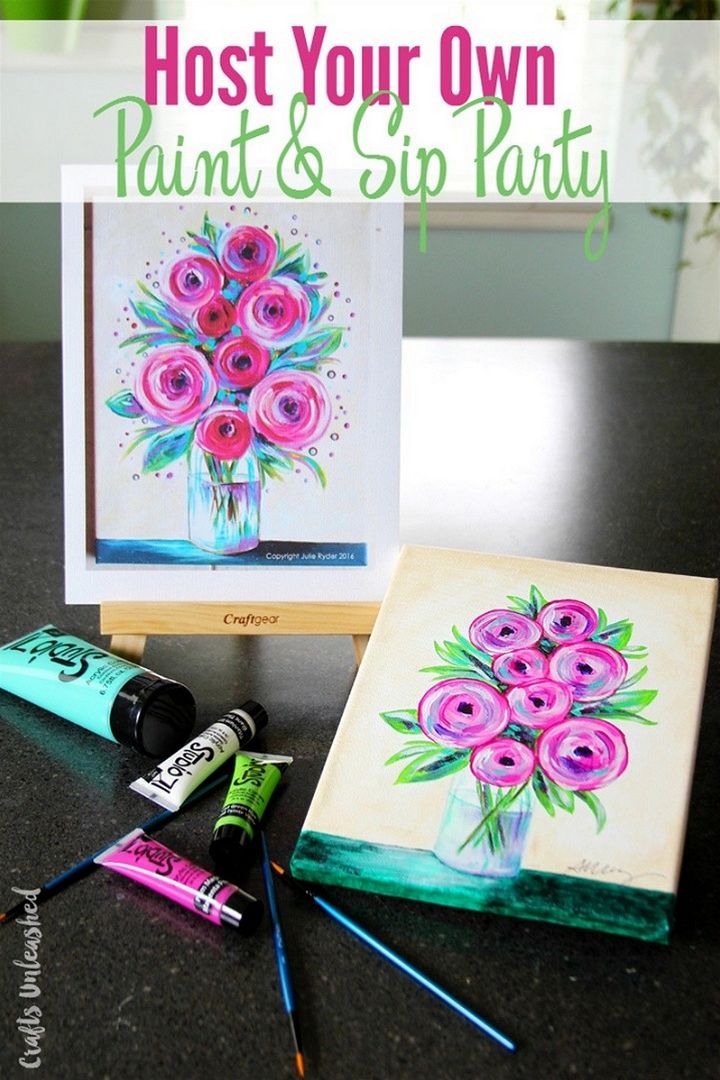 Host Your Own Paint and Sip Party
