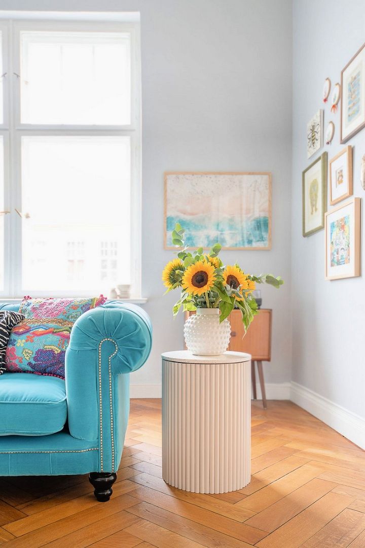 How To Build A Modern Ribbed Side Table