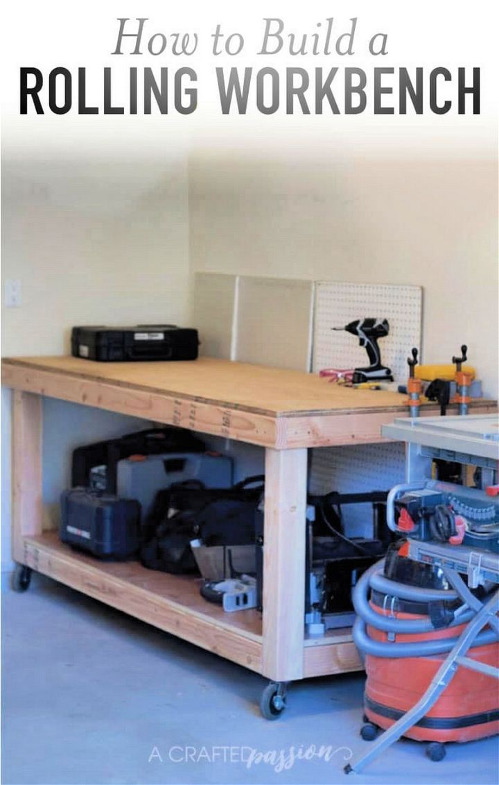 How To Build A Rolling Workbench With This Simple DIY