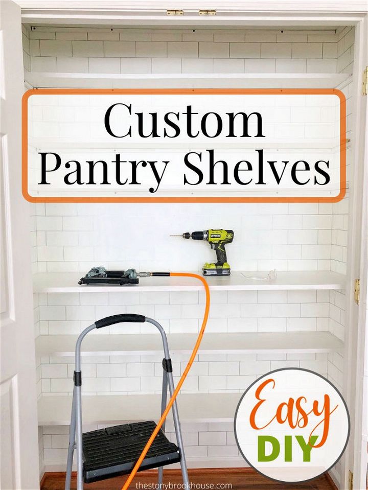 How To Build Custom Pantry Shelves