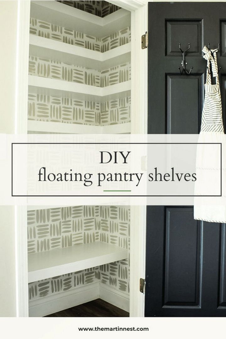 How To Build Floating Corner Pantry Shelves