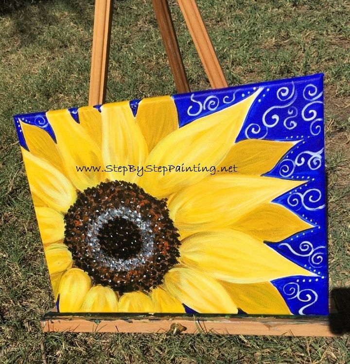How To DIY Paint A Sunflower