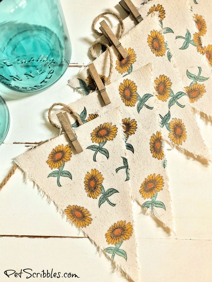 How To Make A Charming Sunflower Bannerr