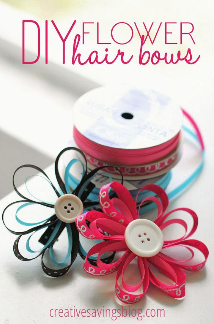 How To Make Flower Hair Bows For Little Girls