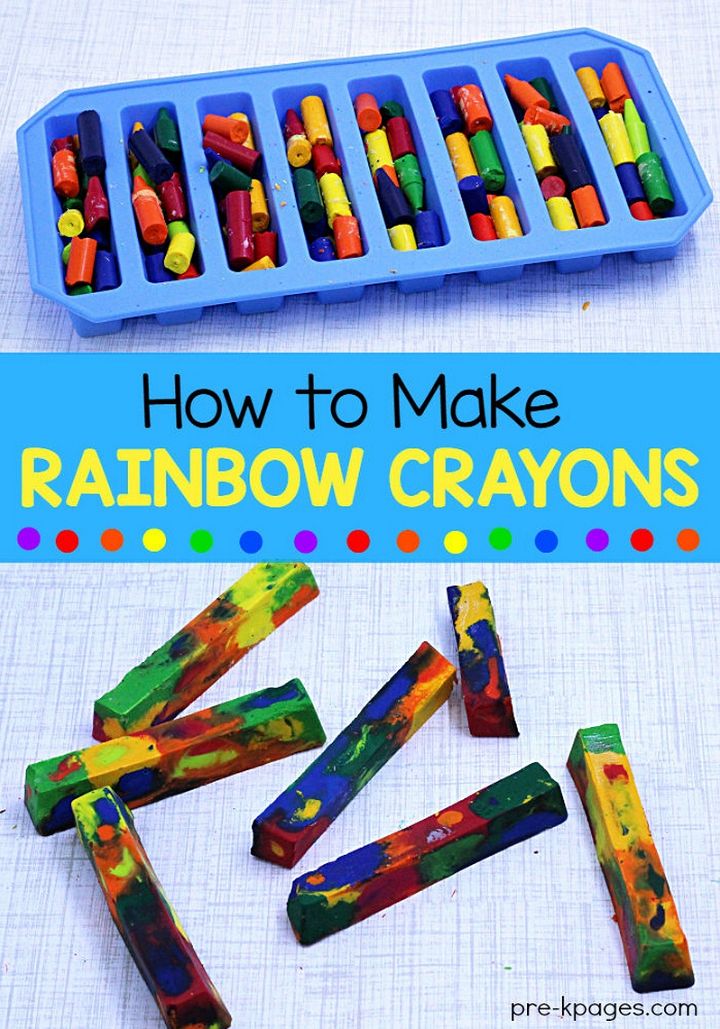 How To Make Rainbow Crayons