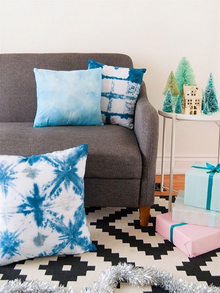 How To Make Shibori Pillows For The Holidays