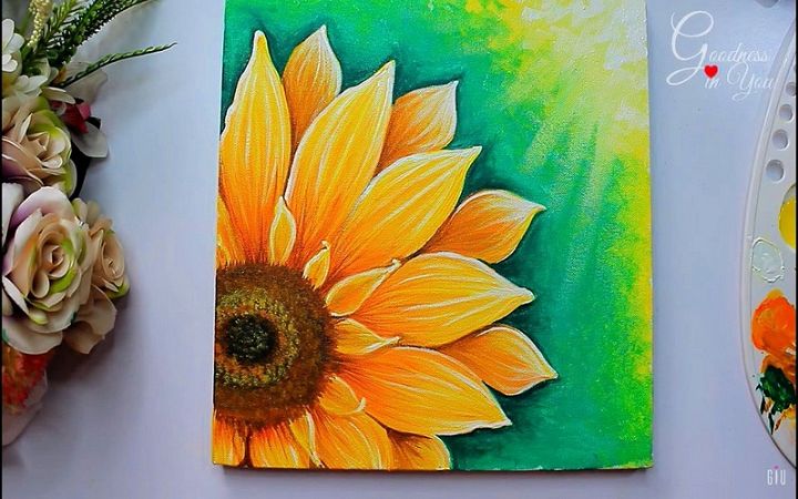 How To Paint Sunflowers
