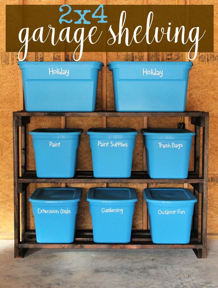 30 Garage Shelving Ideas DIY For Storage - Susie Harris