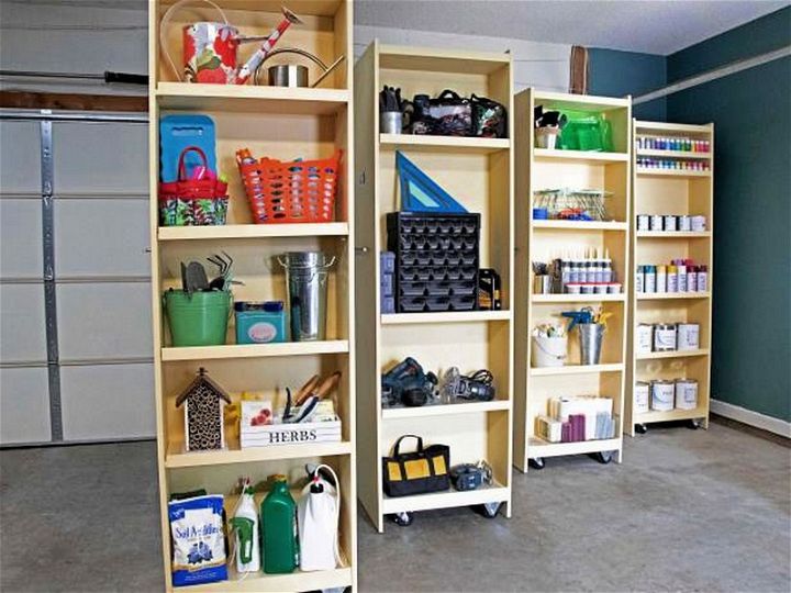 How to Build Rolling Garage Storage Shelves