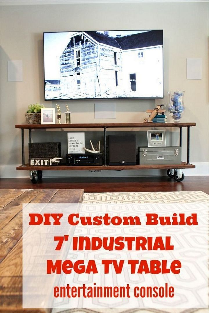 How to Build an Industrial Console Table