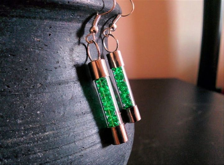 How to Create Earrings Using Blown Electric Fuse