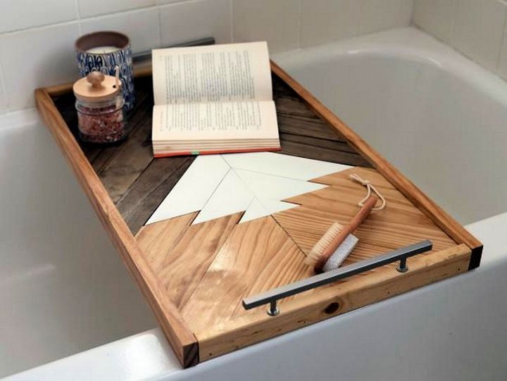 How to Make a Wood Bath Tray That Also Serves As Artwork