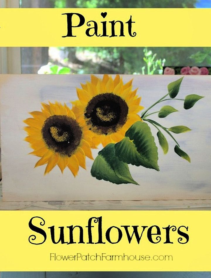 How to Paint Sunflowers for Beginners