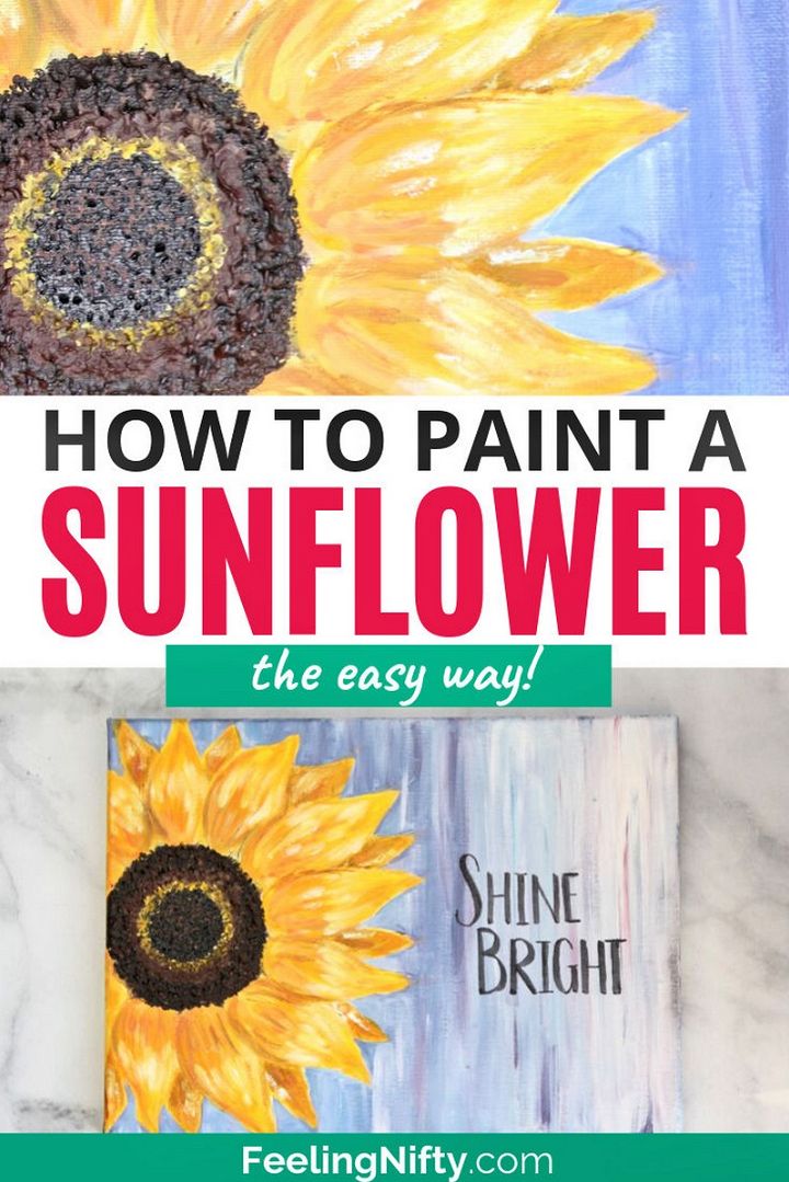 How to Paint a Sunflower 1