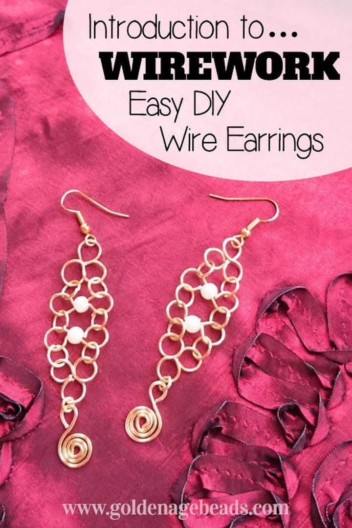Introduction to Wirework – Easy DIY Wire Earrings