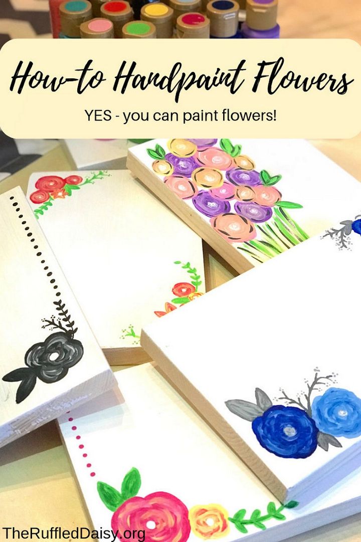 Learn How To Hand Paint Flowers The Easy Way