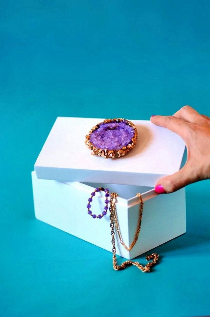 Make a Crystal Topped Jewelry Box