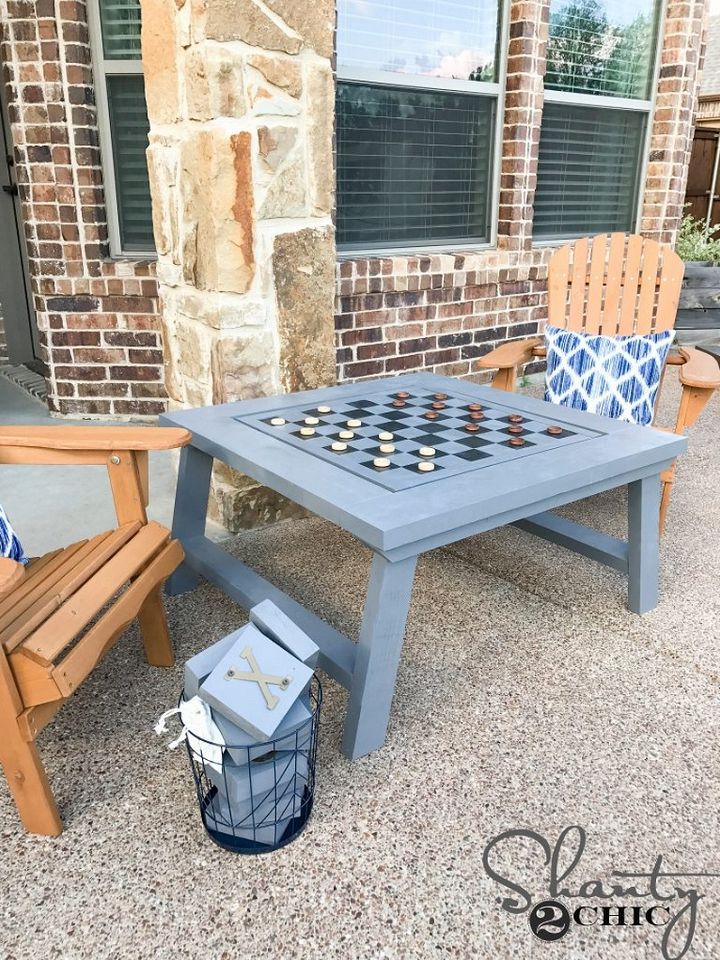 Outdoor Game Coffee Table DIY