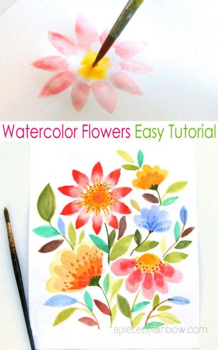 Paint Beautiful Watercolor Flowers in 15 Minutes