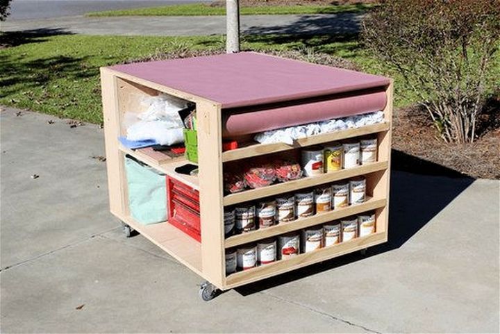 Portable Workbench with Storage