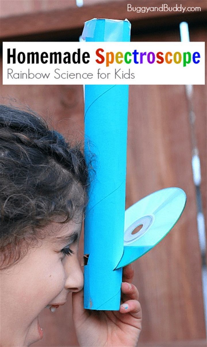 Rainbow Science for Kids Homemade Spectroscope