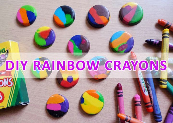 Simple DIY Rainbow Crayons