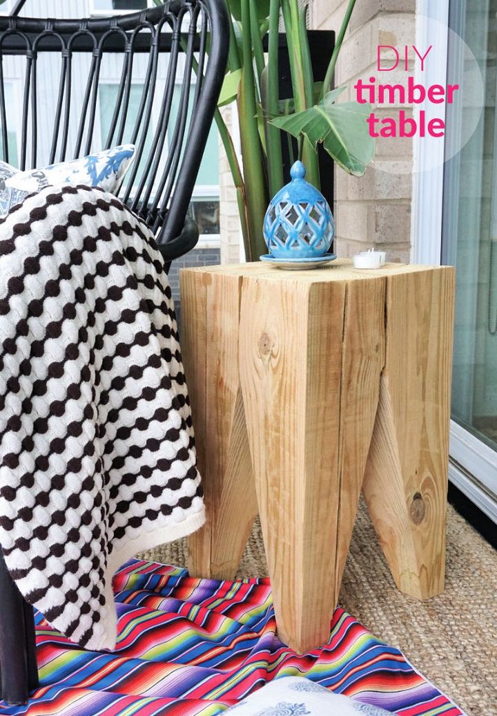 Timber Side Table DIY
