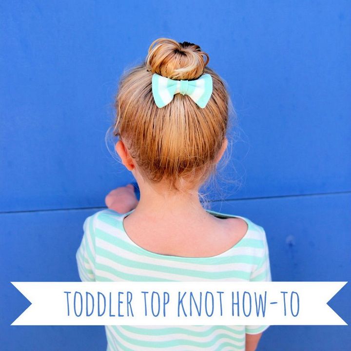 Toddler Top Knot Hair How To