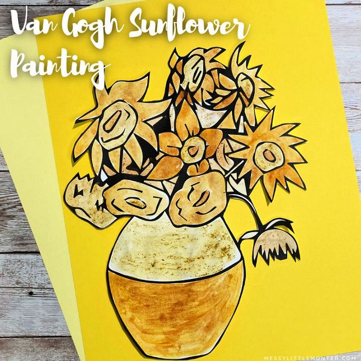 Van Gogh Sunflower Painting With Spices