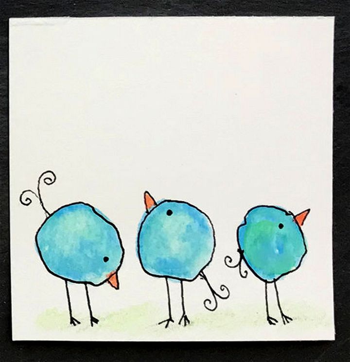 Whimsical Watercolor Birds
