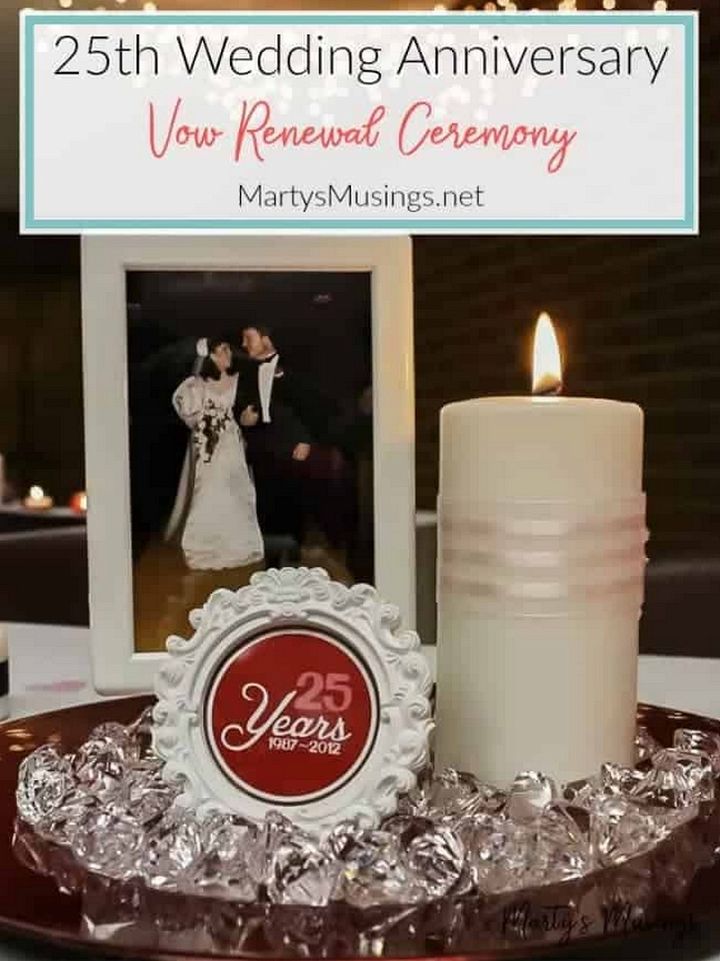 25th Anniversary Decorations Vow Renewal Ideas