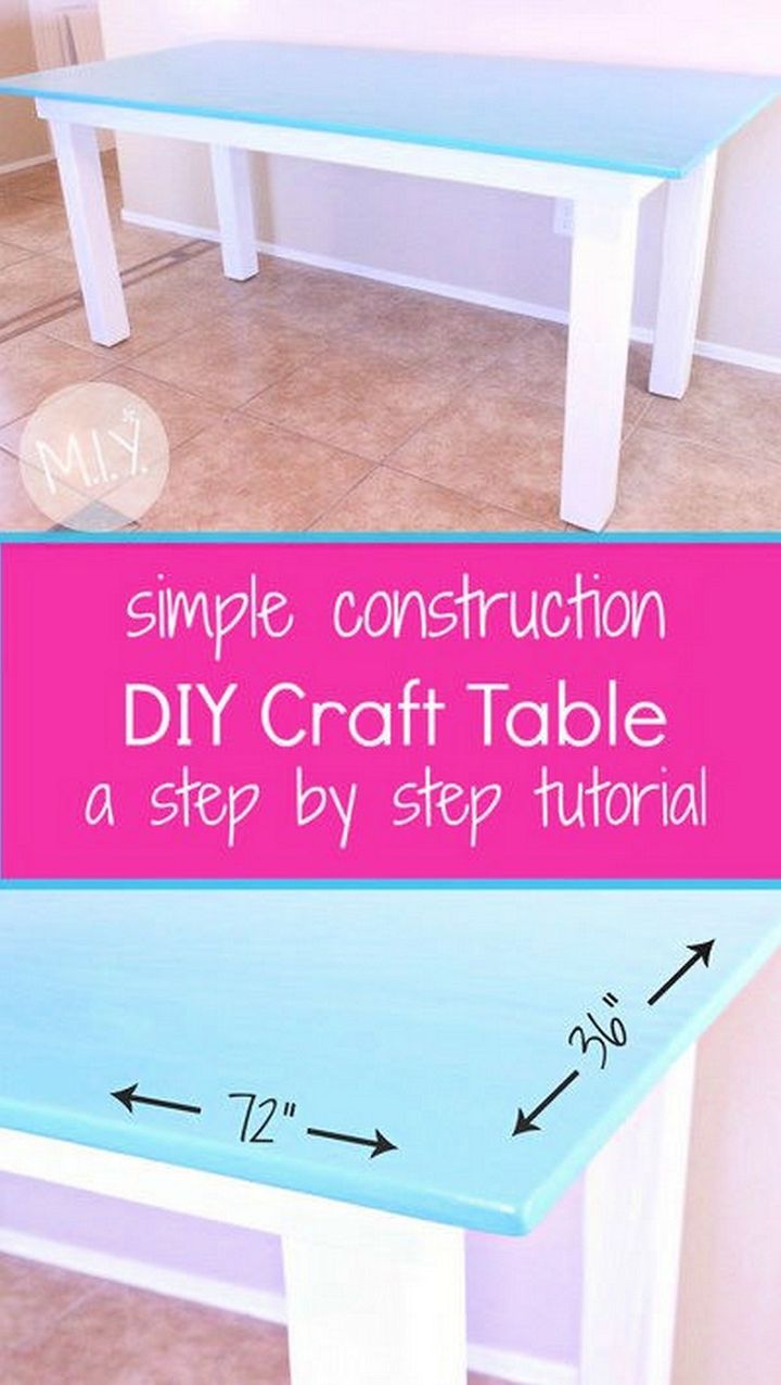 A Simple Construction Craft Table