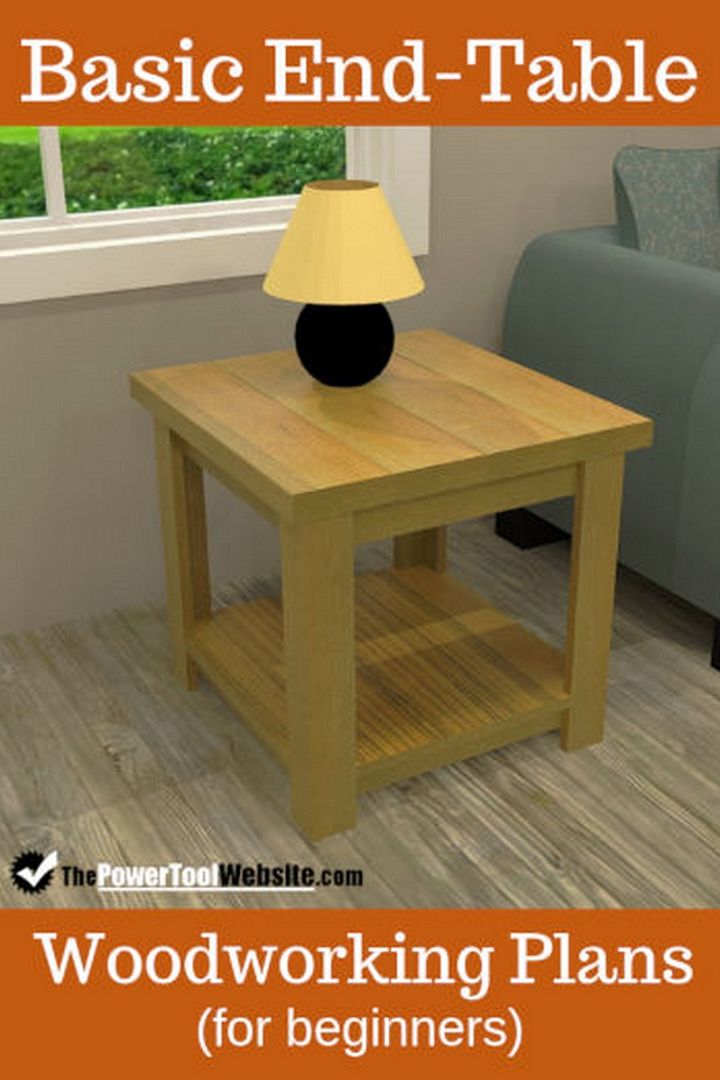 Basic Beginner Friendly End Table