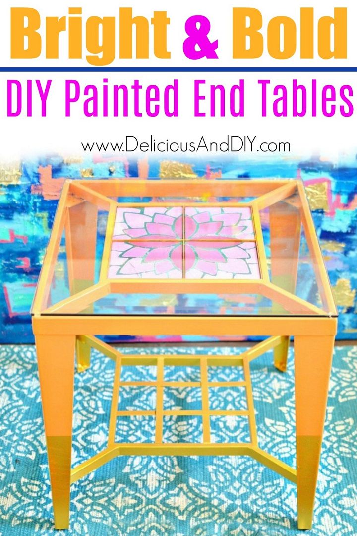 Bright And Bold Refinished End Tables