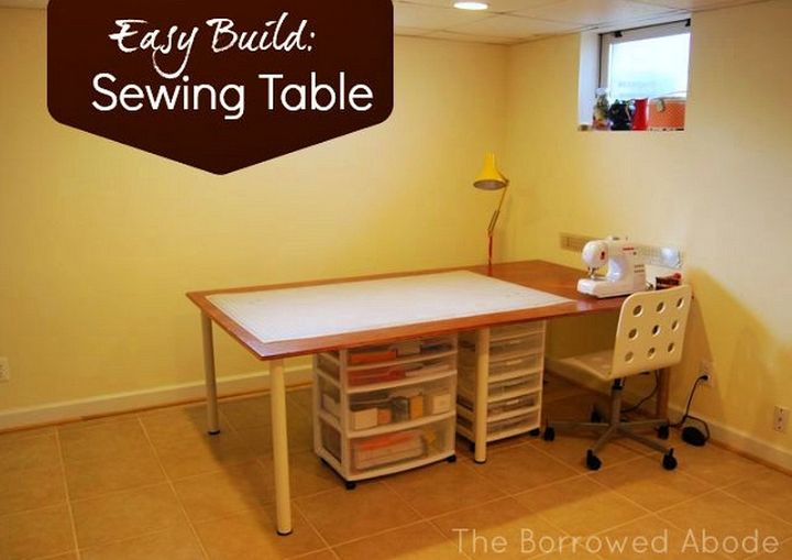 Build A Large Sewing Crafting Table