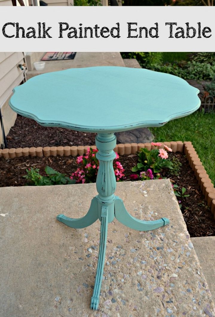 Chalk Painted End Table