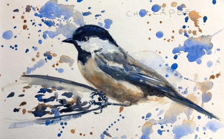 Chickadee Watercolor Sketching Tutorial