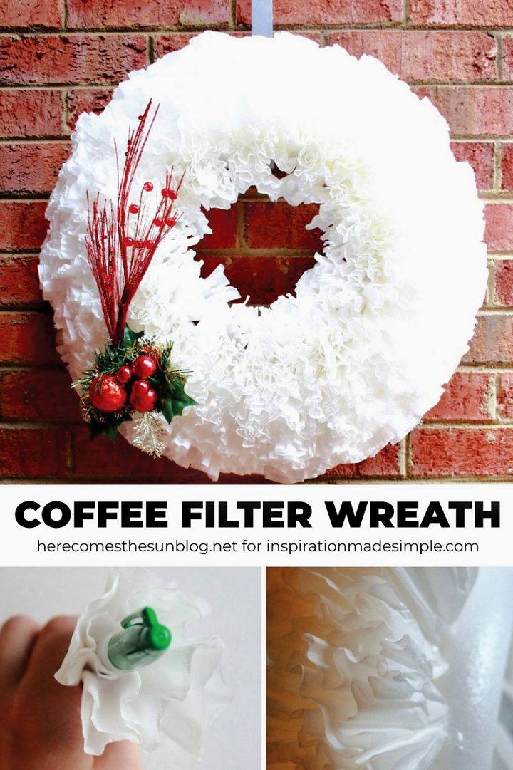 Coffee Filter DIY Wreath