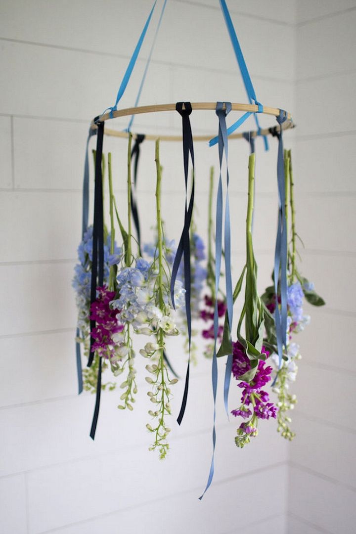 DIY A Floral Chandelier