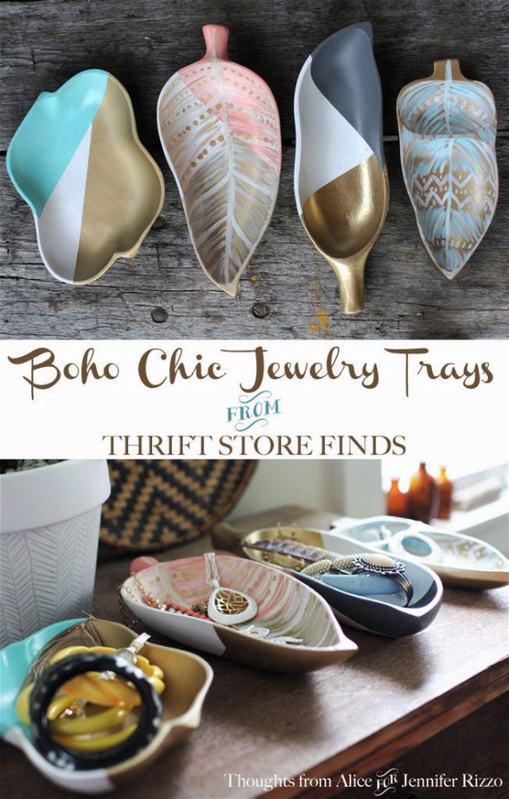 DIY Boho Chic Jewelry Trays