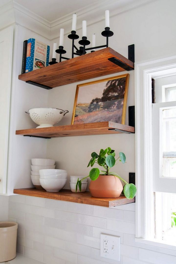 DIY Budget friendly Floating look Shelves
