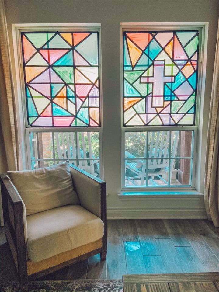 DIY Faux Stained Glass Window Tutorial