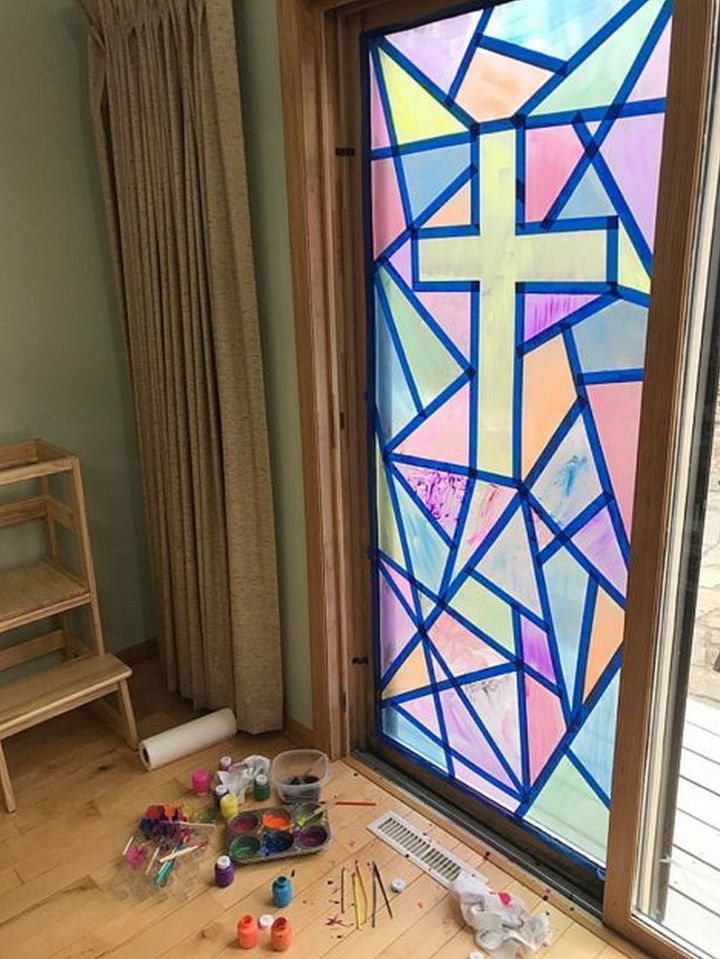 Decorate the Windows: DIY Washable Window Paint Cross – LadyBeez Designs