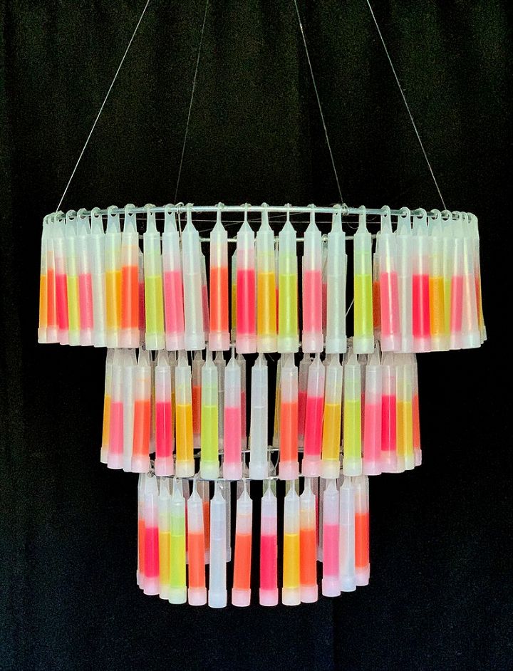 DIY Glow in the Dark Chandelier