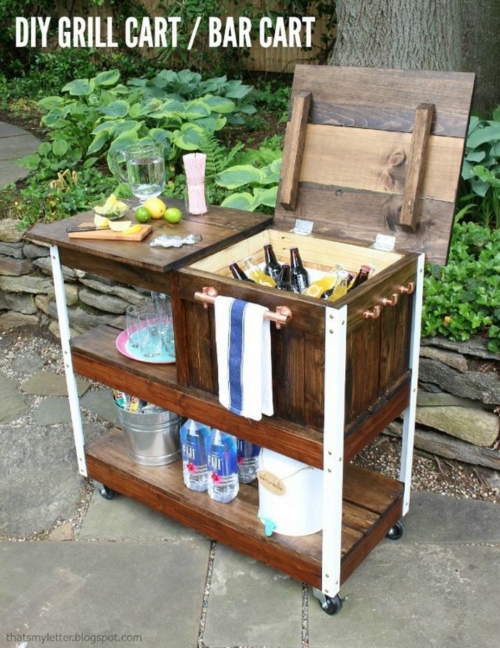 DIY Grill Cart Or Bar Cart