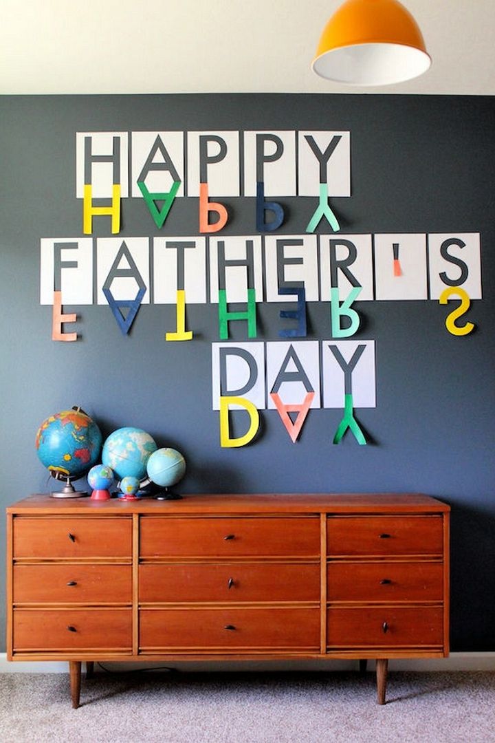 DIY Happy Fathers Day Sign