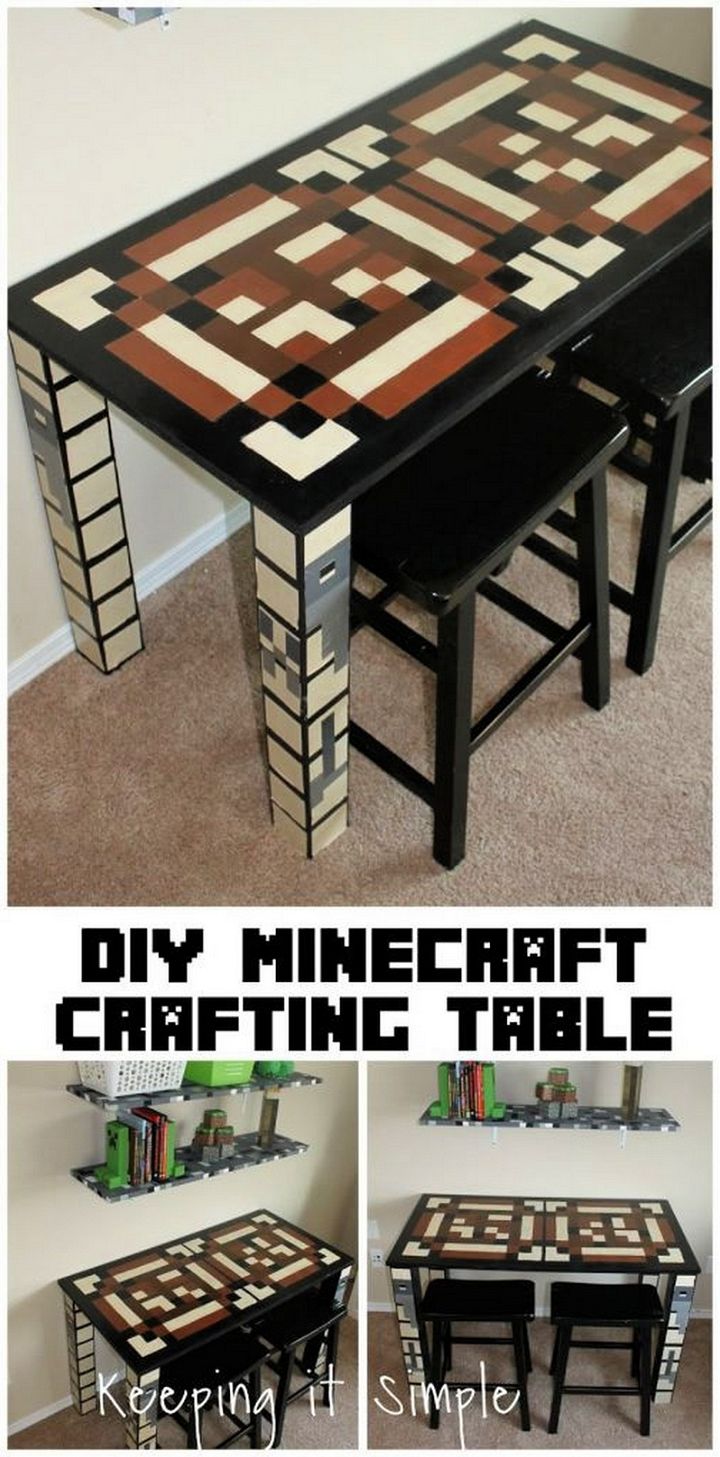 DIY Minecraft Crafting Table