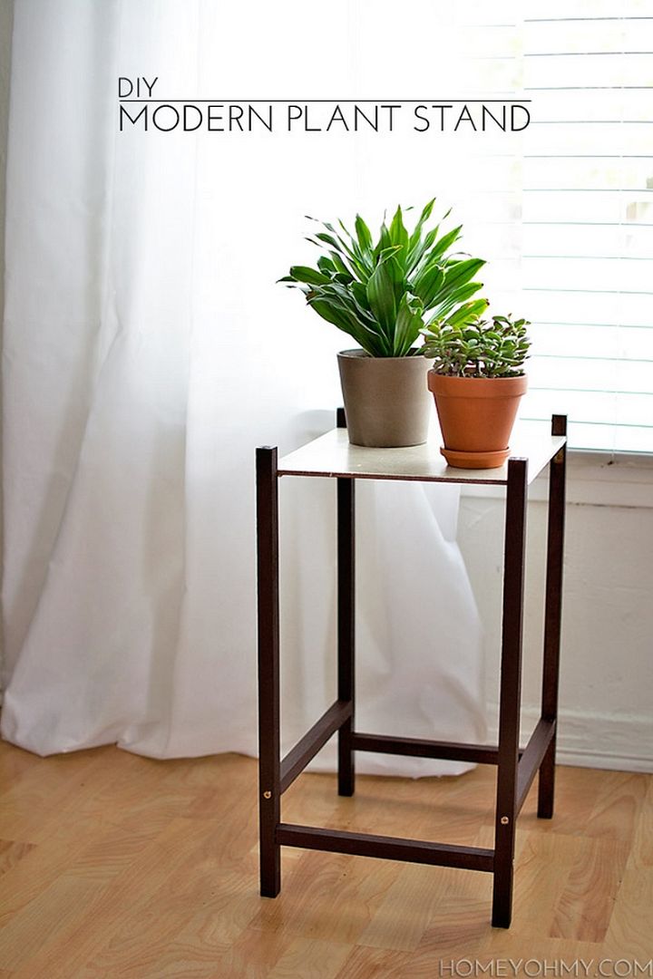 DIY Modern Plant Stand