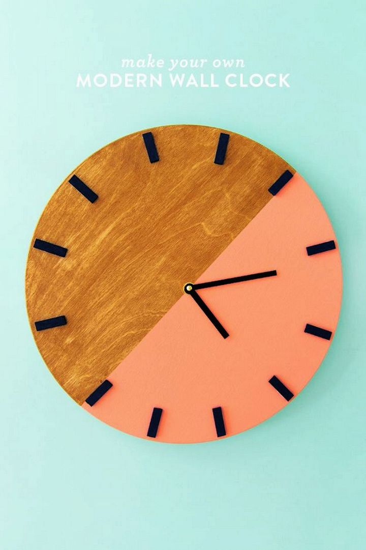 DIY Modern Wall Clock