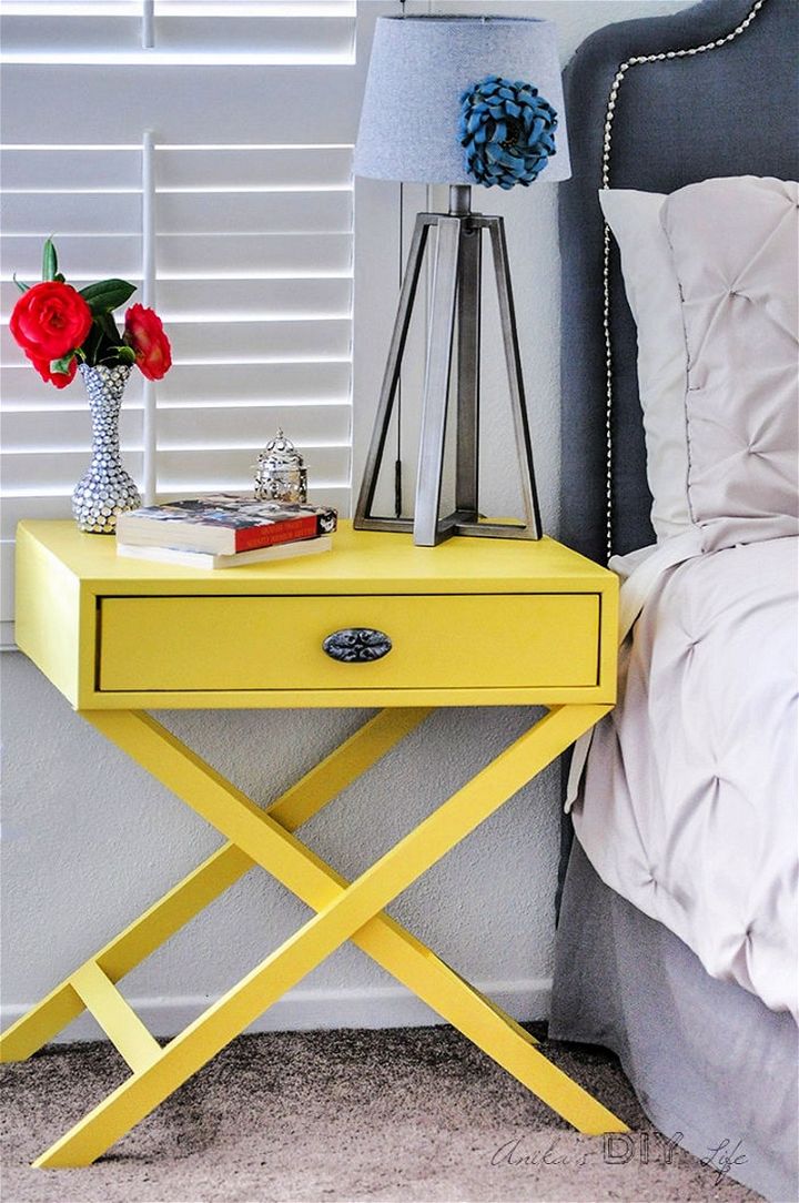 DIY X Base Accent Table